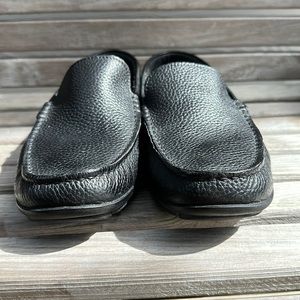 Tommy Bahama Nassau Venetian Black Men’s US 10 D Pebbled Leather Driving Shoes